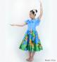 Hula Kids Midi Dress with Strelitzia Print / Luxury Collection / Light Blue / Jp85lbl