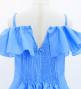 Hula Kids Midi Dress with Strelitzia Print / Luxury Collection / Light Blue / Jp85lbl