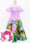 Hula Kids Midi Dress with Strelitzia Print / Luxury Collection / Pink / Jp85pi