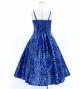 Hula Kids Shantung Dress with Kahiko&Moana Print / Luxury Collection / Blue / Jp89bl