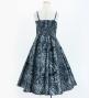 Hula Kids Shantung Dress with Kahiko&Moana Print / Luxury Collection / Gray / Jp89gy
