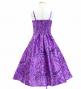 Hula Kids Shantung Dress with Kahiko&Moana Print / Luxury Collection / Purple / Jp89pu