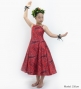 Hula Kids Shantung Dress with Kahiko&Moana Print / Luxury Collection / Red / Jp89rd