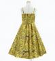Hula Kids Shantung Dress with Kahiko&Moana Print / Luxury Collection / Yellow / Jp89ye