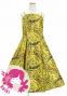 Hula Kids Shantung Dress with Kahiko&Moana Print / Luxury Collection / Yellow / Jp89ye