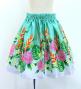 Hula Kids Shantung Pa'u Skirt with Torch Ginger & Heliconia Print / Luxury Collection / Jp92-2