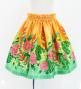 Hula Kids Shantung Pa'u Skirt with Torch Ginger & Heliconia Print / Luxury Collection / Jp92-4