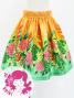 Hula Kids Shantung Pa'u Skirt with Torch Ginger & Heliconia Print / Luxury Collection / Jp92-4