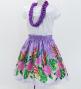 Hula Kids Shantung Pa'u Skirt with Torch Ginger & Heliconia Print / Luxury Collection / Jp92-8