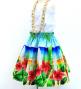 Hula Kids Shantung Pa'u Skirt with Hibiscus Print / Luxury Collection / Jp93-2