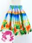 Hula Kids Shantung Pa'u Skirt with Hibiscus Print / Luxury Collection / Jp93-7
