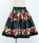 Hula Kids Shantung Pa'u Skirt with Hibiscus Print / Luxury Collection / Jp94bk