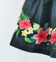 Hula Kids Shantung Pa'u Skirt with Hibiscus Print / Luxury Collection / Jp94bk