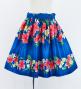 Hula Kids Shantung Pa'u Skirt with Hibiscus Print / Luxury Collection / Jp94bl