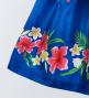 Hula Kids Shantung Pa'u Skirt with Hibiscus Print / Luxury Collection / Jp94bl