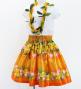 Hula Kids Shantung Pa'u Skirt with Hibiscus Print / Luxury Collection / Jp94or