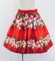 Hula Kids Shantung Pa'u Skirt with Hibiscus Print / Luxury Collection / Jp94rd