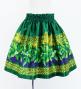Hula Kids Shantung Pa'u Skirt with Hula girl Print / Luxury Collection / Jp95gr