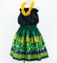Hula Kids Shantung Pa'u Skirt with Hula girl Print / Luxury Collection / Jp95gr