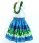 Hula Kids Shantung Pa'u Skirt with Hula girl Print / Luxury Collection / Jp95lbl