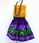 Hula Kids Shantung Pa'u Skirt with Hula girl Print / Luxury Collection / Jp95pu