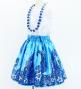 Hula Kids Shantung Pa'u Skirt with Kahiko Print / Luxury Collection / Jp96lbl