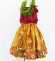 Hula Kids Shantung Pa'u Skirt with Kahiko Print / Luxury Collection / Jp96ye
