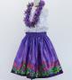 Hula Kids Shantung Pa'u Skirt with Lehua Print / Luxury Collection / Jp97pu