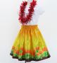 Hula Kids Shantung Pa'u Skirt with Lehua Print / Luxury Collection / Jp97ye