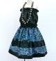 Hula Kids Shantung Pa'u Skirt with Kahiko Print / Luxury Collection / Jp99bk