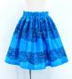 Hula Kids Shantung Pa'u Skirt with Kahiko Print / Luxury Collection / Jp99bl