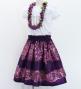 Hula Kids Shantung Pa'u Skirt with Kahiko Print / Luxury Collection / Jp99pu