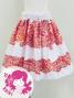Hula Kids Shantung Pa'u Skirt with Kahiko Print / Luxury Collection / Jp99whrd