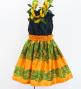 Hula Kids Shantung Pa'u Skirt with Kahiko Print / Luxury Collection / Jp99ye