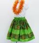Hula Kids Shantung Pa'u Skirt with Kahiko Print / Luxury Collection / Jp99yegr