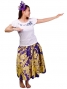 Hula T-shirt / Frilled Sleeve with Plumeria embroidery  / GKD1blw