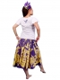 Hula T-shirt / Frilled Sleeve with Plumeria embroidery  / GKD1blw
