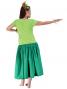 Hula T-shirt / Frilled Sleeve with Plumeria embroidery  / GKD1grgr