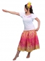 Hula T-shirt / Frilled Sleeve with Plumeria embroidery  / GKD1pw