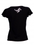 Hula T-shirt / Frilled Sleeve with Plumeria embroidery  / GKD1wb