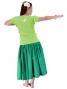 Hula T-shirt / Frilled Sleeve with Plumeria embroidery  / GKD1wgr