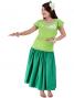 Hula T-shirt / Frilled Sleeve with Plumeria embroidery  / GKD1wgr