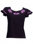 Hula T-shirt / Frilled Sleeve with Tiare embroidery / GKD2pb