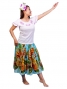 Hula T-shirt / Frilled Sleeve with Tiare embroidery / GKD2pw