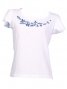 Hula T-shirt / Frilled Sleeve with Hibiscus embroidery / GKD3blw