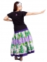 Hula T-shirt / Frilled Sleeve with Hibiscus embroidery / GKD3pb