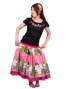 Hula T-shirt / Frilled Sleeve with Hibiscus embroidery / GKD3pib