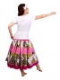 Hula T-shirt / Frilled Sleeve with Hibiscus embroidery / GKD3piw