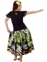 Hula T-shirt / Frilled Sleeve with Lily embroidery / GKD4gb