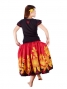 Hula T-shirt / Frilled Sleeve with Lily embroidery / GKD4rb